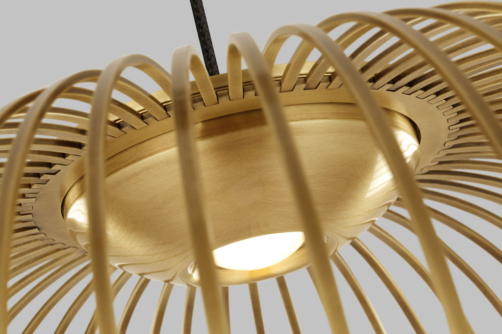 Kai 2 Pendant Plated Brass LED 90 CRI 3000K 120V