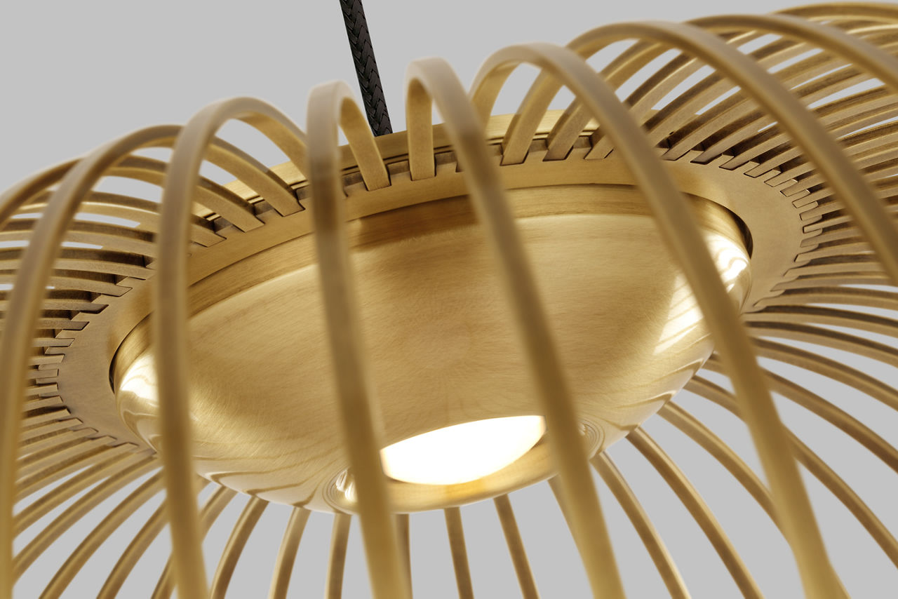 Kai 2 Pendant Plated Brass LED 90 CRI 3000K 120V