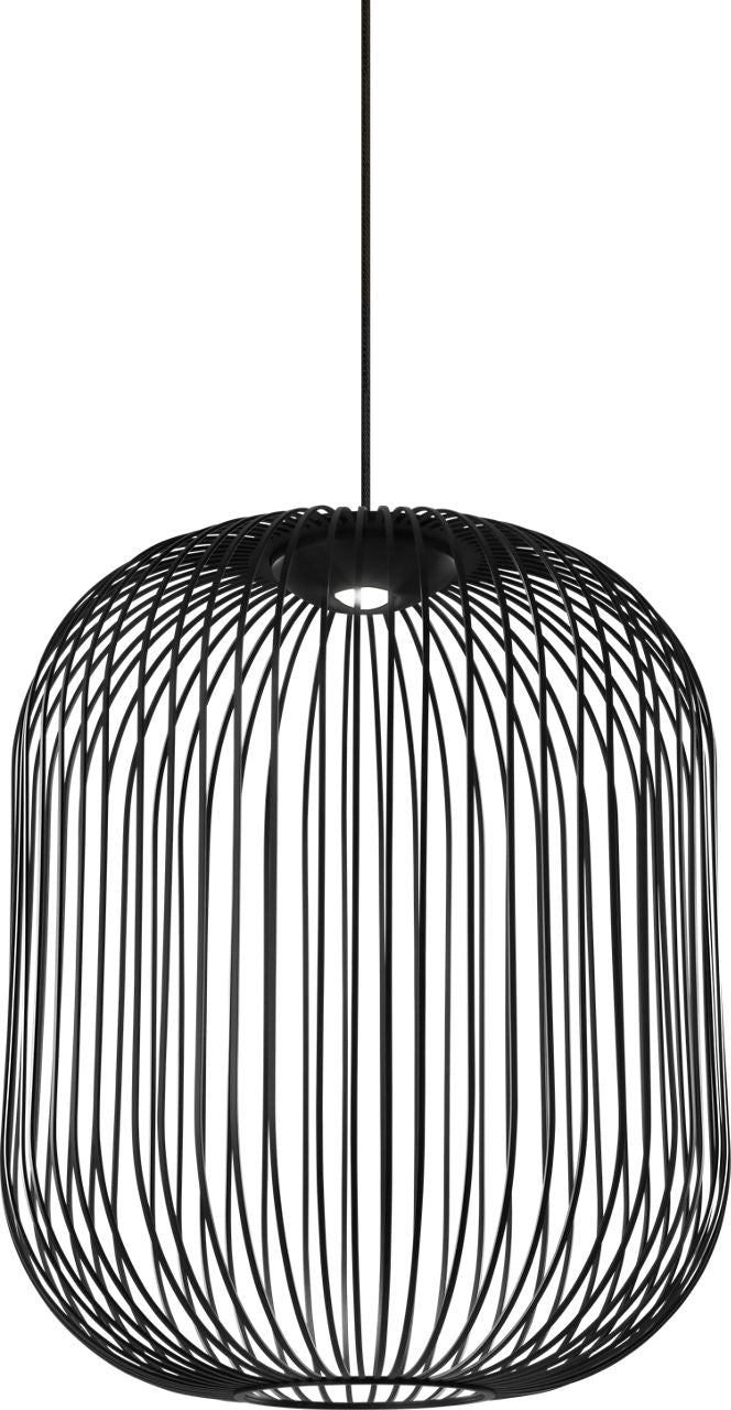Kai 2 Pendant Nightshade Black LED 90 CRI 3000K 120V