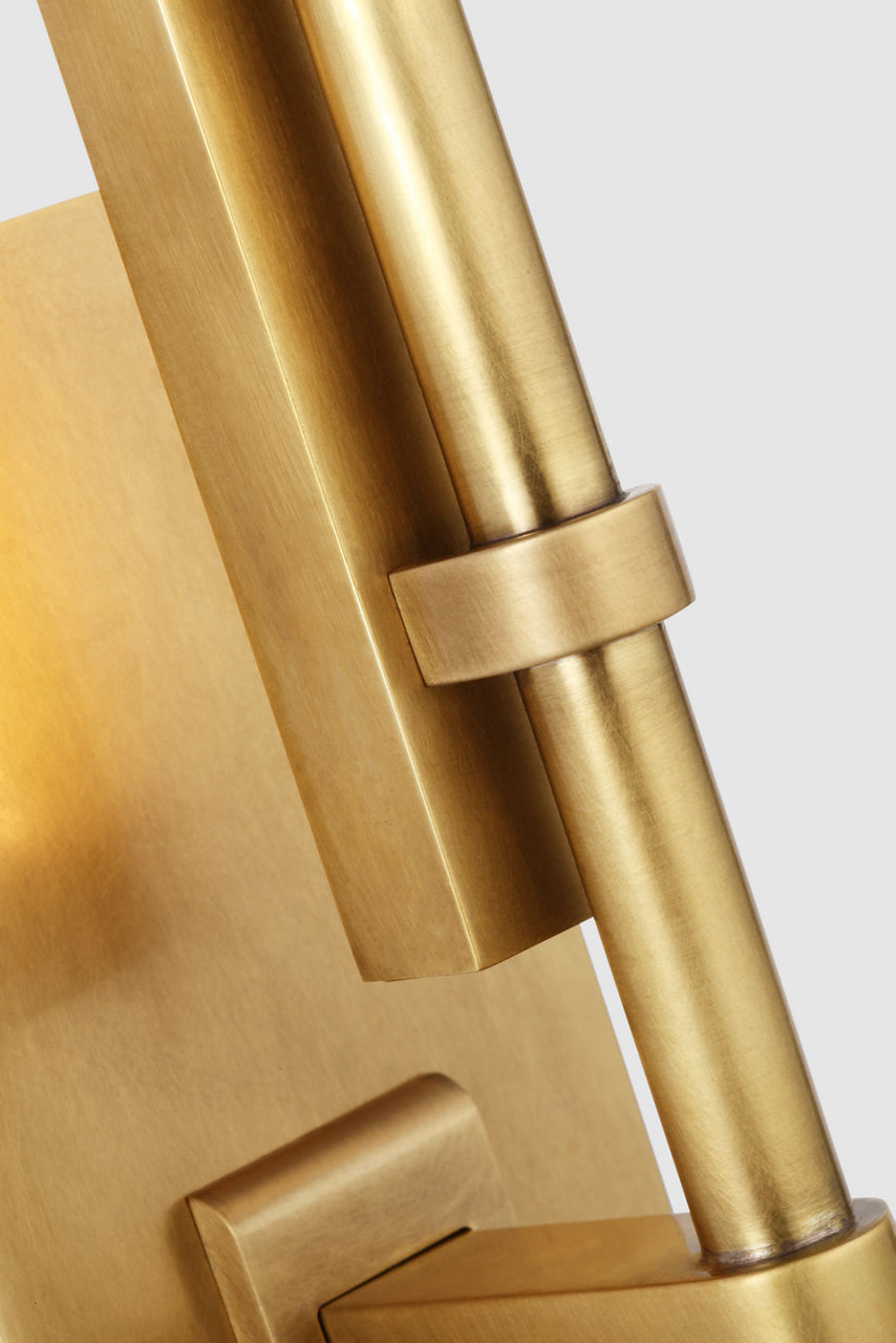 Kal Small Sconce Natural Brass 3000K 90 CRI integrated led 90 cri 3000k 120v