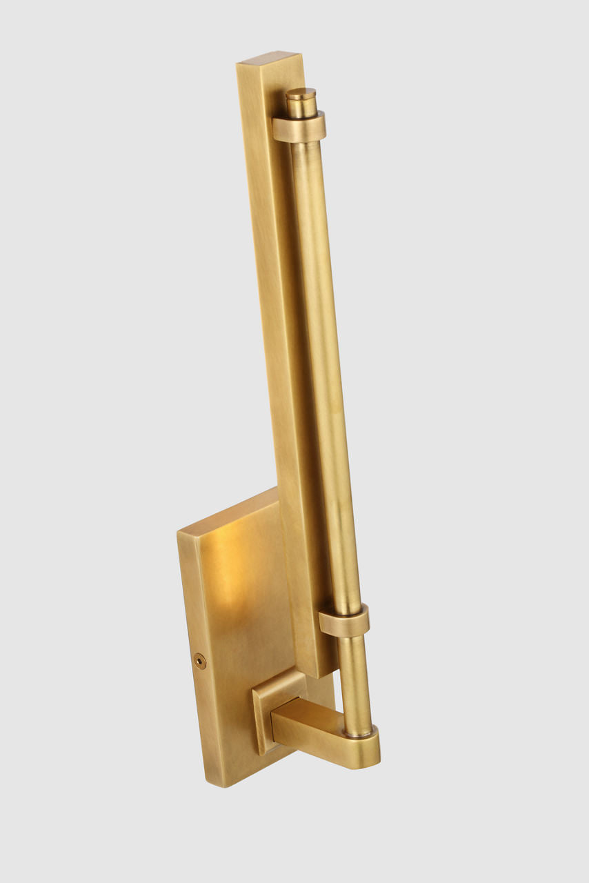 Kal Small Sconce Natural Brass 3000K 90 CRI integrated led 90 cri 3000k 277v