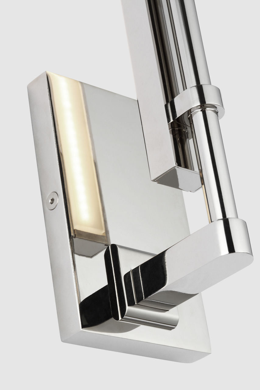 Kal Small Sconce polished nickel 3000K 90 CRI integrated led 90 cri 3000k 277v