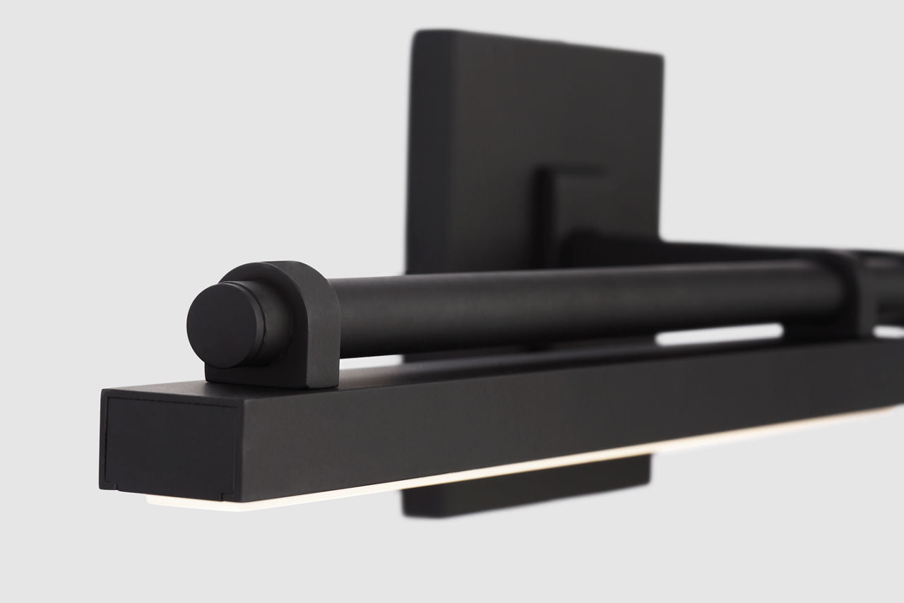 Kal Medium Vanity Nightshade Black Integrated LED 90 CRI 3000K 120-277V