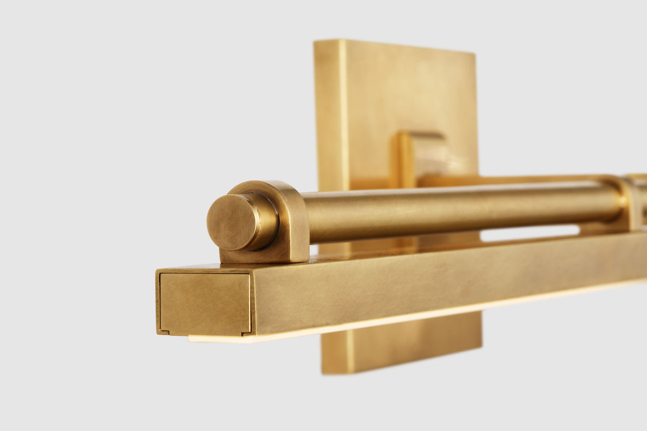Kal Medium Vanity Natural Brass Integrated LED 90 CRI 3000K 120-277V
