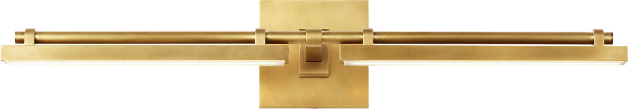 Kal Medium Vanity Natural Brass Integrated LED 90 CRI 3000K 120-277V