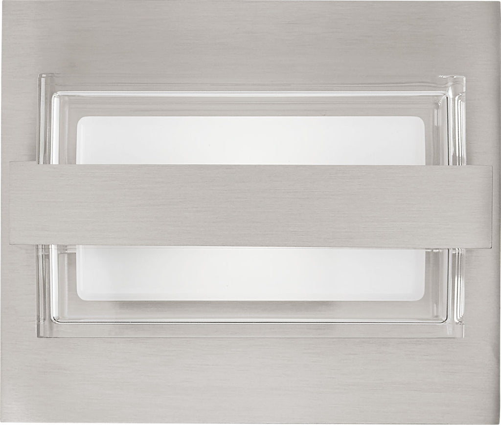 Kamden 1-Light Wall/Bath Satin Nickel LED 90 CRI 3000K 120V