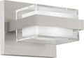 Kamden 1-Light Wall/Bath Satin Nickel LED 90 CRI 3000K 120V