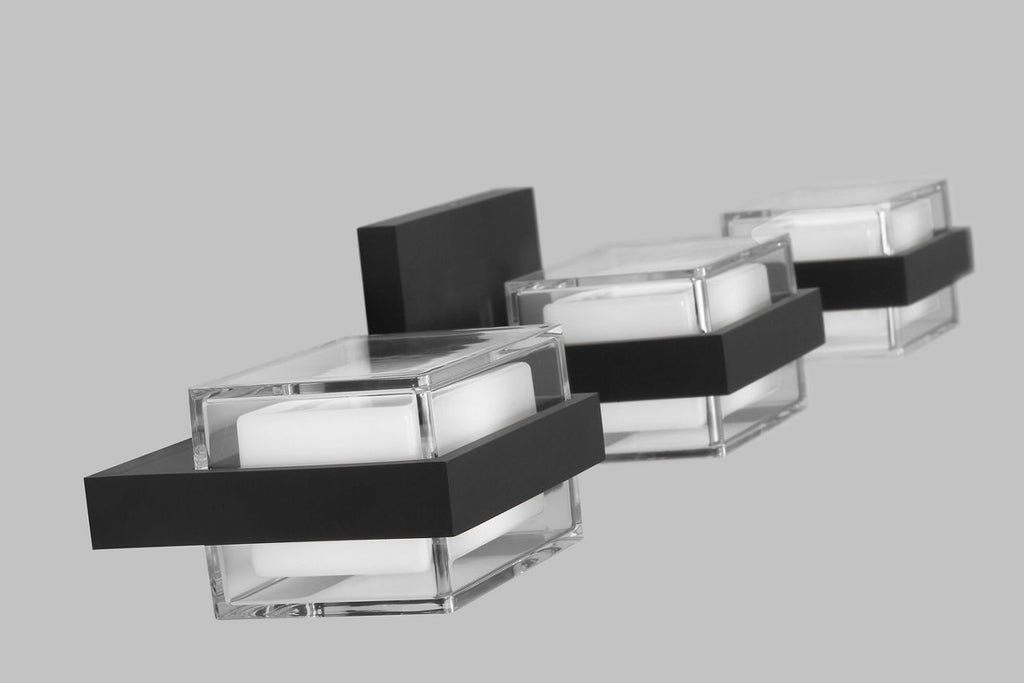 Kamden 3-Light Bath 3 Shallow Nightshade Black LED 90 CRI 3000K 120V