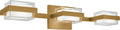 Kamden 3-Light Bath 3 Shallow Natural Brass LED 90 CRI 3000K 120V