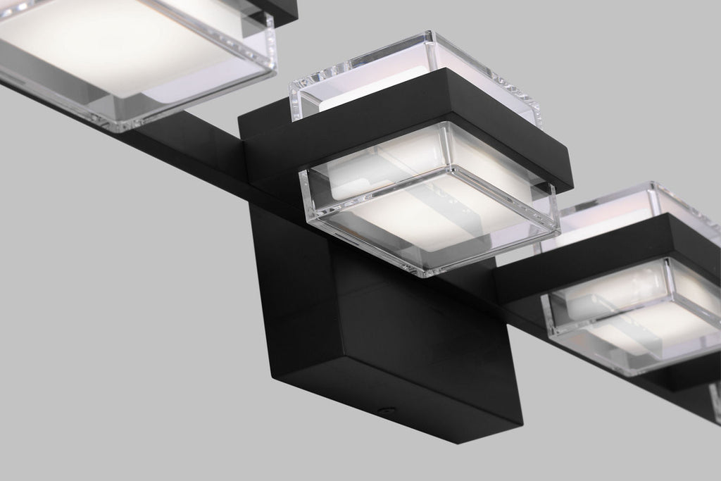Kamden 4-Light Bath Nightshade Black LED 3000K 90 CRI 277V