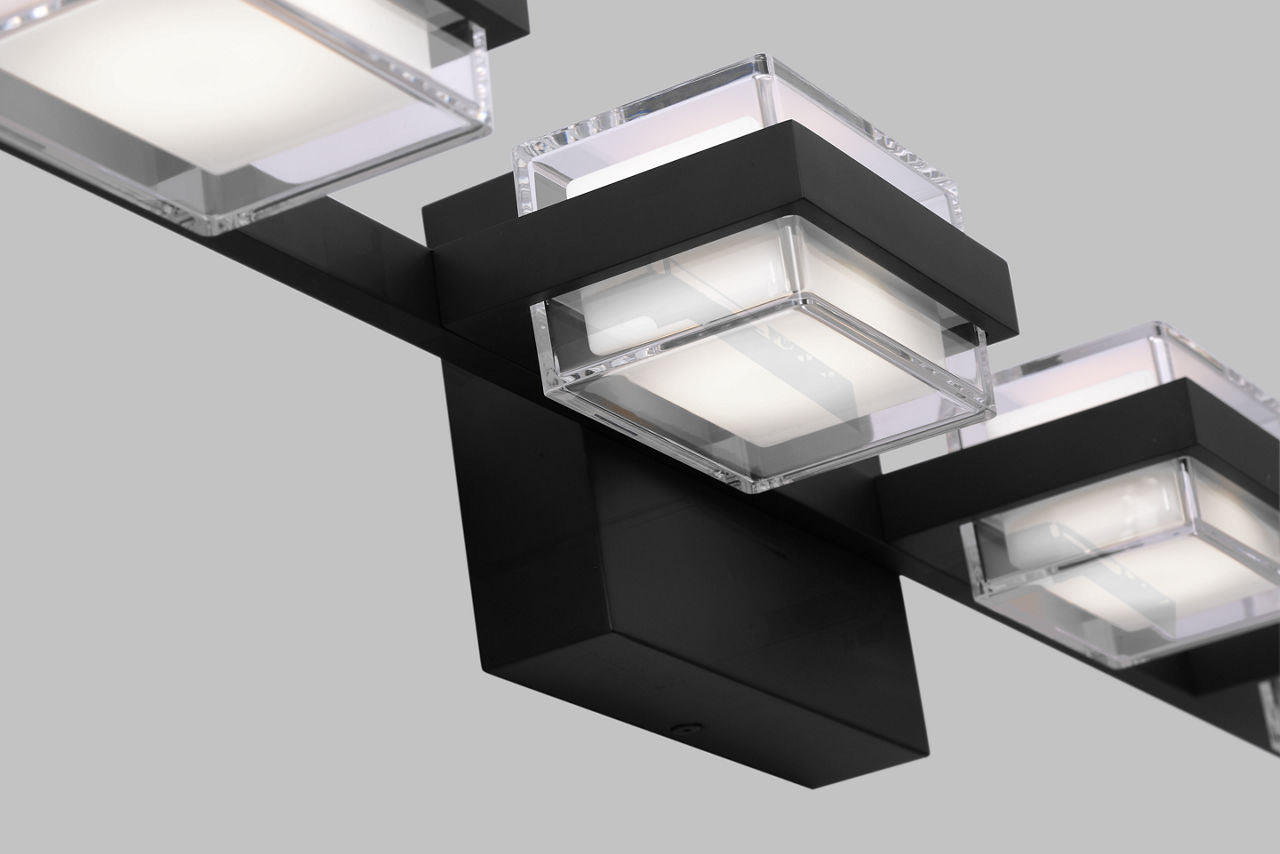 Kamden 4-Light Bath Nightshade Black LED 3000K 90 CRI 277V