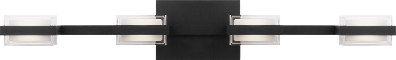 Kamden 4-Light Bath Nightshade Black LED 3000K 90 CRI 277V