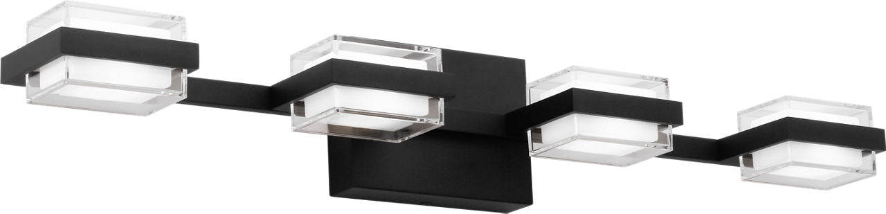 Kamden 4-Light Bath Nightshade Black LED 3000K 90 CRI90 cri 3000k 120v