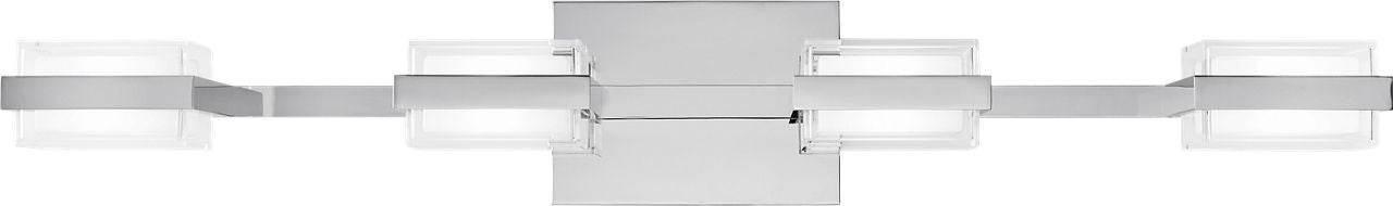 Kamden 4-Light Bath Chrome 3000K 90 CRI LED 3000k 120v