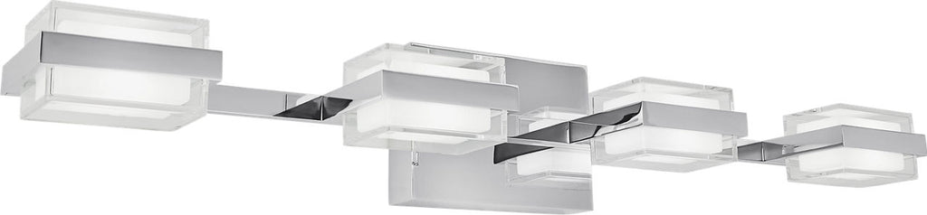 Kamden 4-Light Bath Chrome 3000K 90 CRI LED 3000k 120v