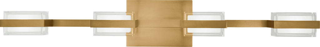 Kamden 4-Light Bath Natural Brass LED 3000K 90 CRI90 cri 3000k 277v