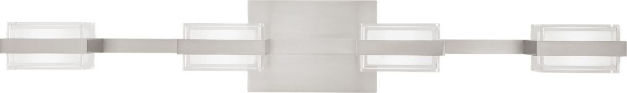 Kamden 4-Light Bath Satin Nickel LED 3000K 90 CRI90 cri 3000k 120v