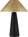 Karam Large Table Lamp Black Natural Brass 3000K 90 CRI e26 med base a19 90 cri 3000k 120v
