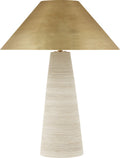 Karam Large Table Lamp Cream Natural Brass 3000K 90 CRI e26 med base a19 90 cri 3000k 120v