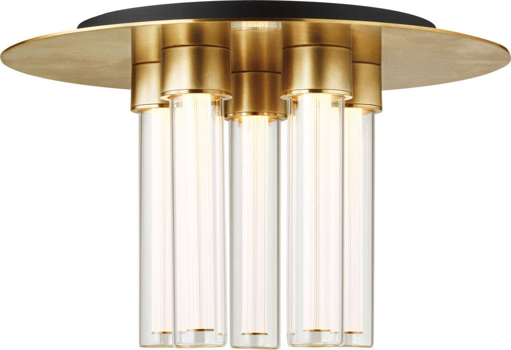 Kola 13 Flush Mount Natural Brass 2700K 90 CRI integrated led 90 cri 2700k 120v