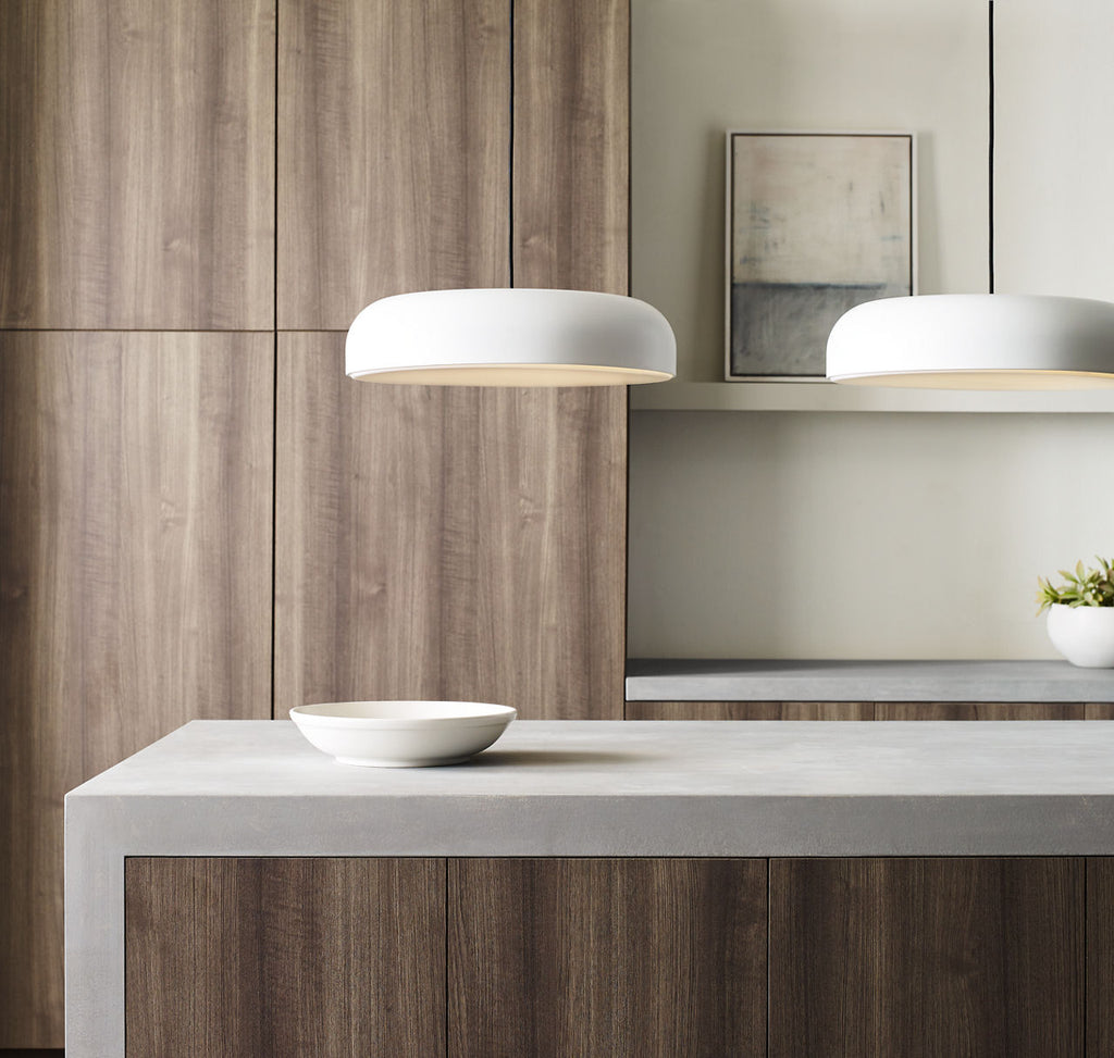 Kosa 18 Pendant matte White 3000K 90 CRI integrated led 90 cri 3000k 120v-277v unv