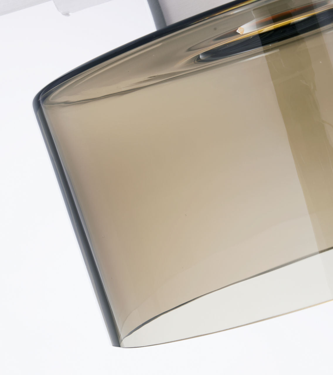 Manette Large Flush Mount Large Transparent Smoke Satin Nickel LED 3000K 90 CRI90 cri 3000k 120v