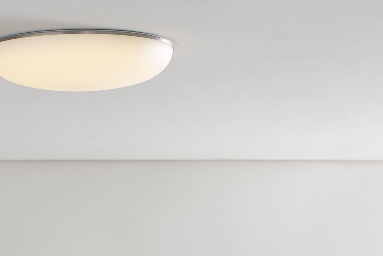 Megan Flush Mount Satin Nickel LED 3000K 90 CRI90 cri 3000k 277v
