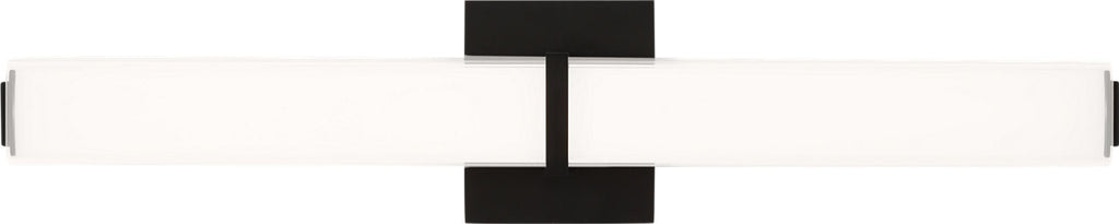 Milan 24 Bath White Glass Nightshade Black LED 3000K 90 CRI90 cri 3000k 277v