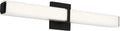 Milan 24 Bath White Glass Nightshade Black 3000K 90 CRI LED 3000k 120v