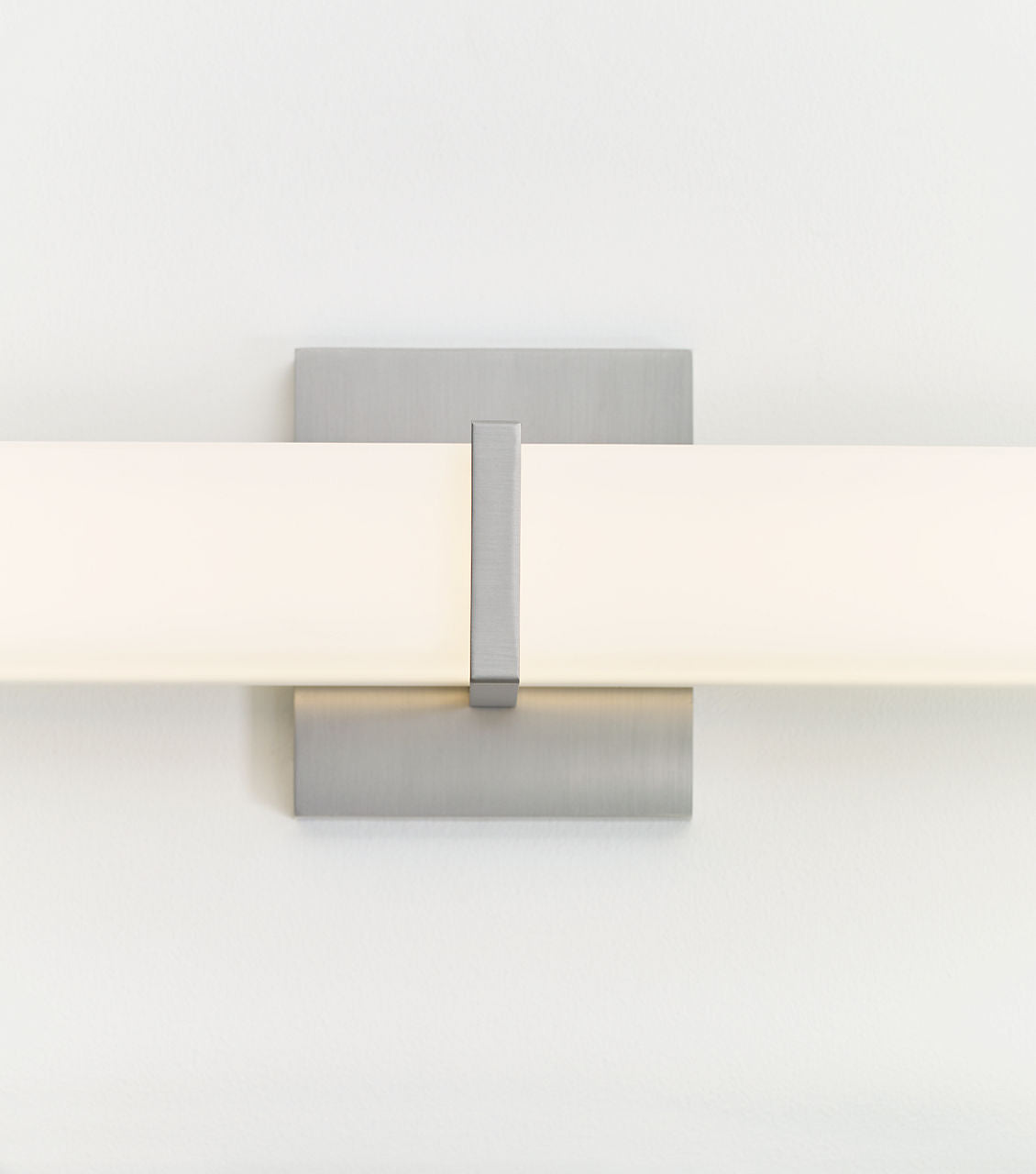 Milan 24 Bath White Glass Satin Nickel 3000K 90 CRI LED 3000k 120v