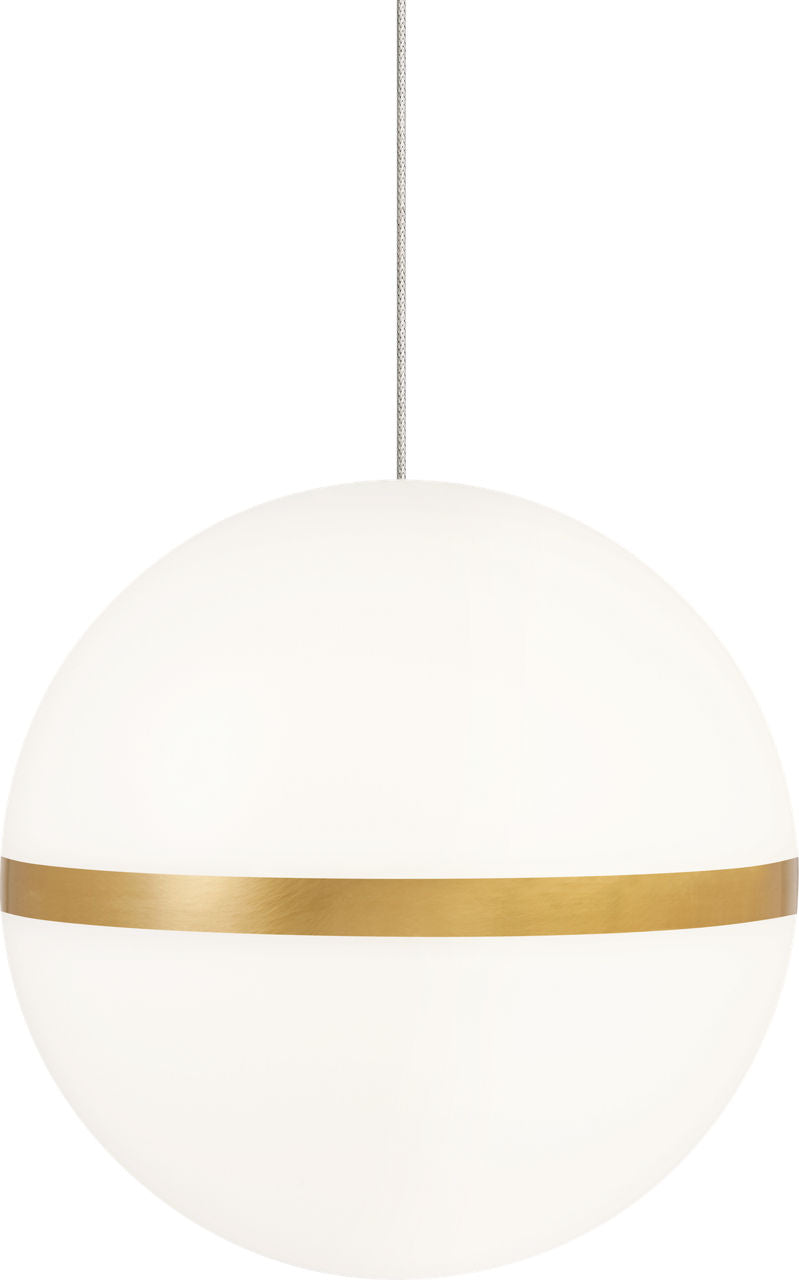 Mini Hanea Pendant | Natural Brass | Acrylic Shade FreeJack Bulb(s) Not Included