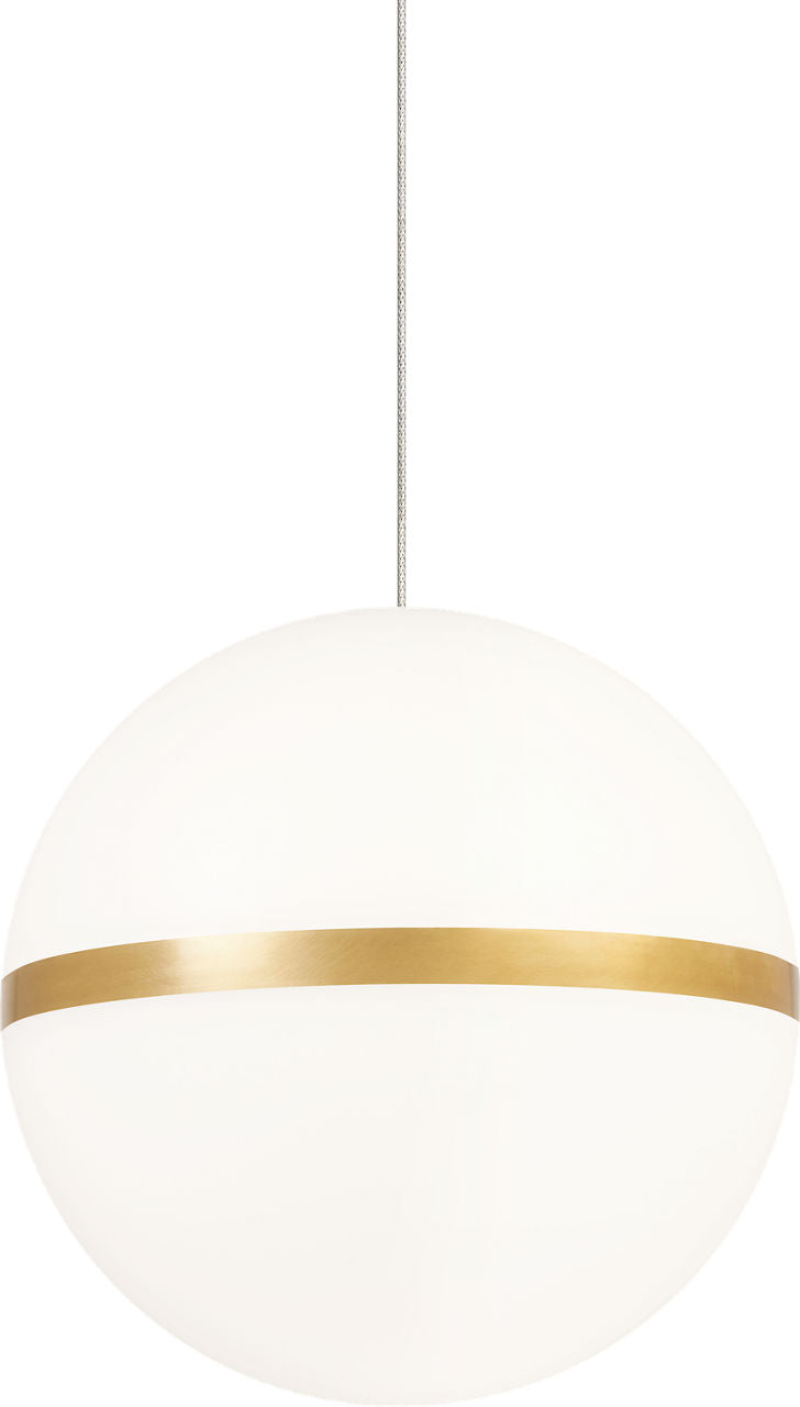 Mini Hanea Pendant | Natural Brass | Acrylic Shade FreeJack Bulb(s) Not Included