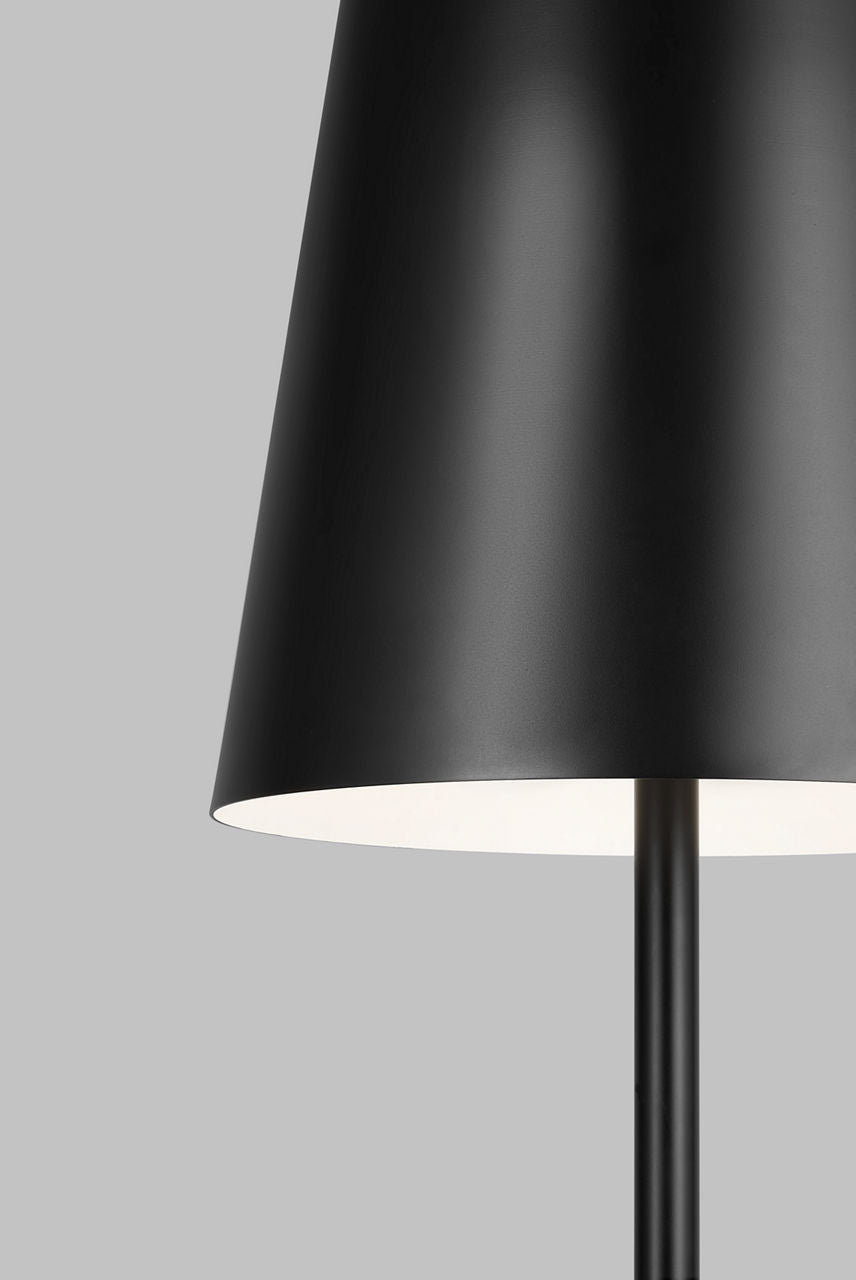 Nevis Outdoor Large Floor Lamp Black 2700K 90 CRI
