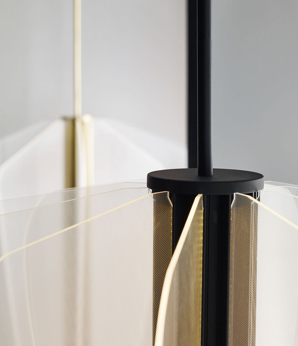 Nyra 42 Chandelier 42" Diameter plated brass 3000K 90 CRI integrated led 90 cri 3000k 120v-277v unv
