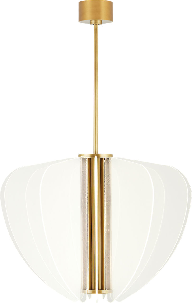 Nyra 28 Chandelier 28" Diameter Plated Brass Integrated LED 90 CRI 3000K 120-277V
