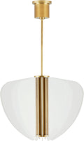 Nyra 28 Chandelier 28" Diameter Plated Brass Integrated LED 90 CRI 3000K 120-277V