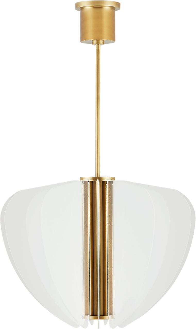 Nyra 28 Chandelier 28" Diameter plated brass 3500K 90 CRI integrated led 90 cri 3500k 120v-277v unv