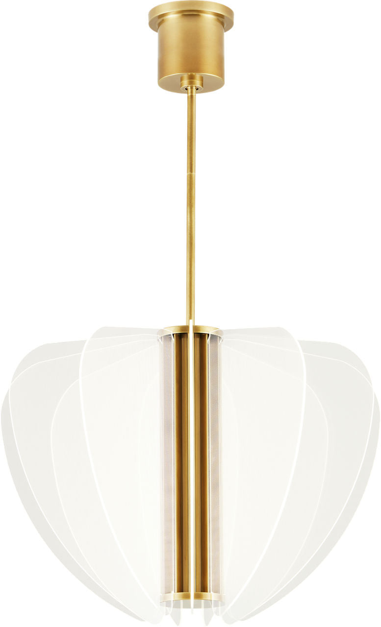 Nyra 28 Chandelier 28" Diameter Plated Brass Integrated LED 90 CRI 3000K 120-277V