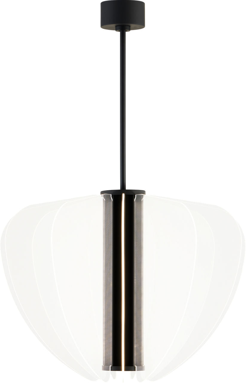 Nyra 28 Chandelier 28" Diameter Nightshade Black 3000K 90 CRI integrated led 90 cri 3000k 120v-277v unv