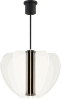 Nyra 28 Chandelier 28" Diameter Nightshade Black 3000K 90 CRI integrated led 90 cri 3000k 120v-277v unv