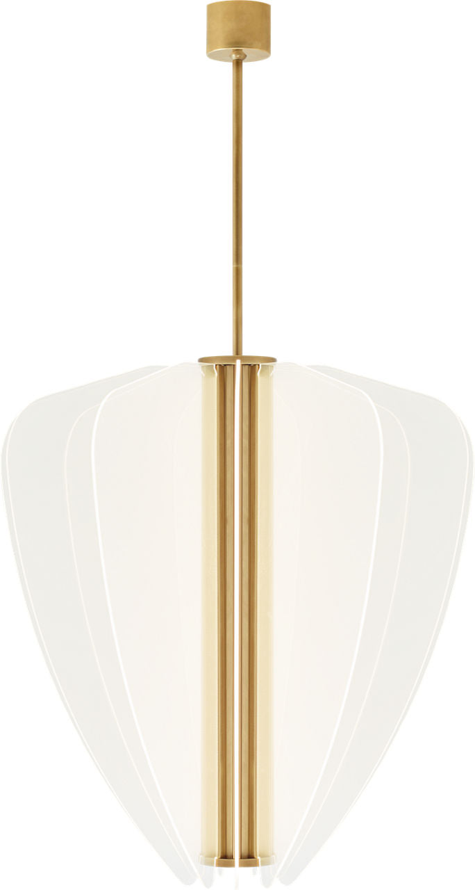Nyra 30 Chandelier 30" Diameter plated brass 3000K 90 CRI integrated led 90 cri 3000k 120v-277v unv