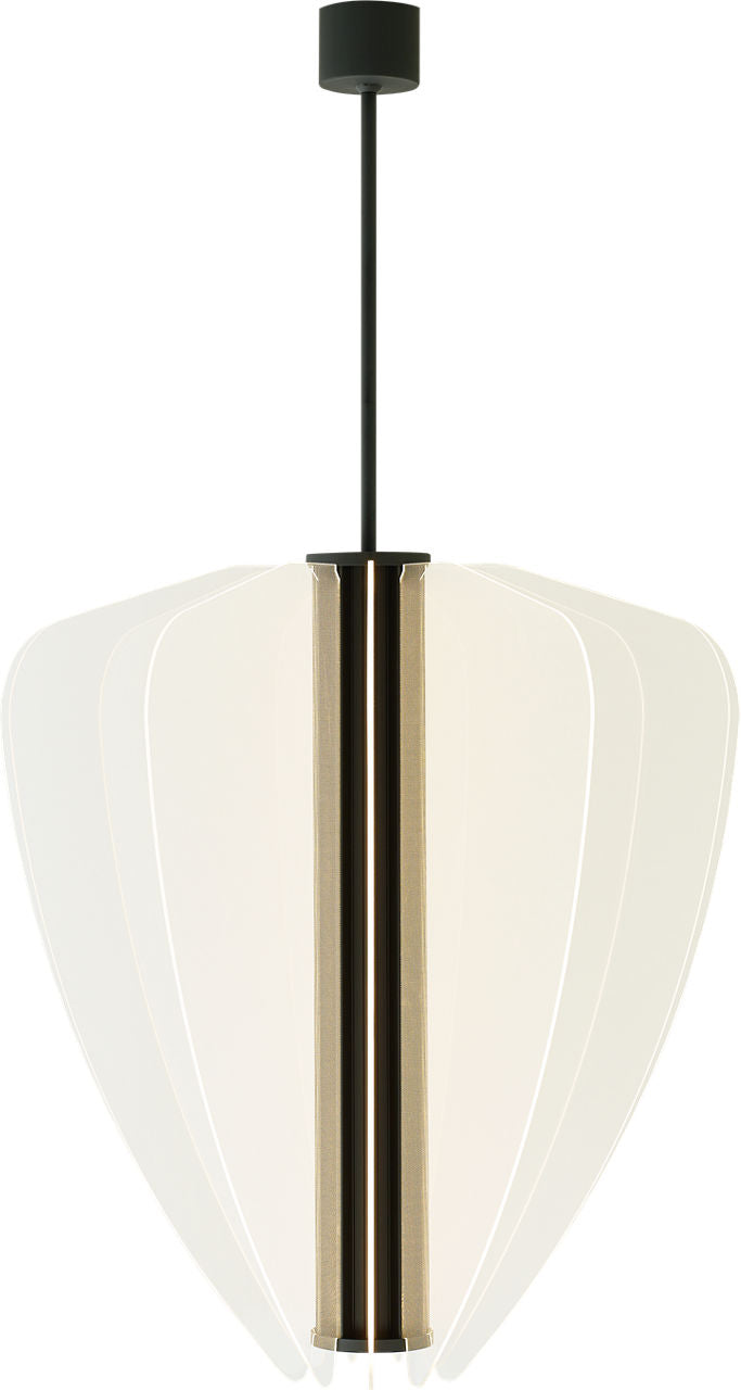 Nyra 30 Chandelier 30" Diameter Nightshade Black Integrated LED 90 CRI 3000K 120-277V