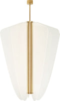 Nyra 42 Chandelier 42" Diameter Plated Brass LED 90 CRI 3500K 120-277V