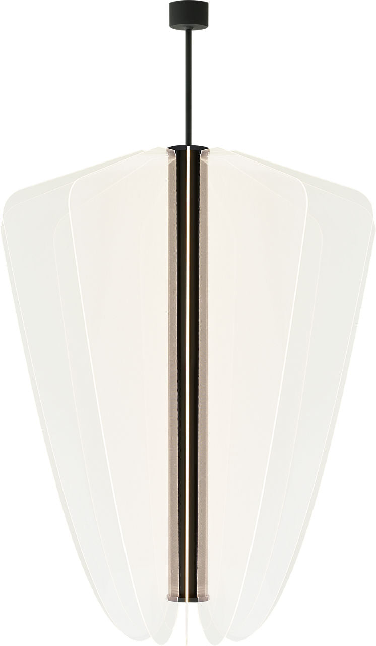 Nyra 42 Chandelier 42" Diameter Nightshade Black 3000K 90 CRI integrated led 90 cri 3000k 120v-277v unv