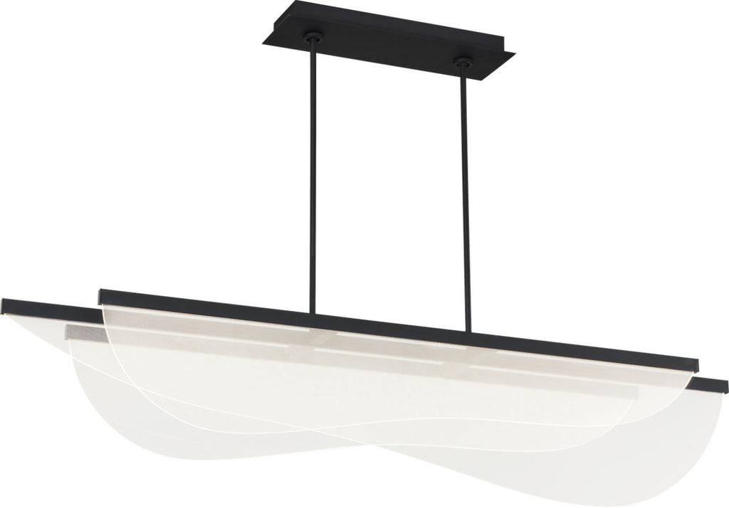 Nyra 60 Linear Suspension Nightshade Black LED 90 CRI 3000K 120V