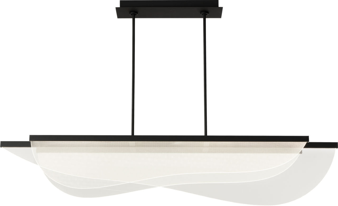 Nyra 60 Linear Suspension Nightshade Black 3500K 90 CRI integrated led 90 cri 3500k 120v