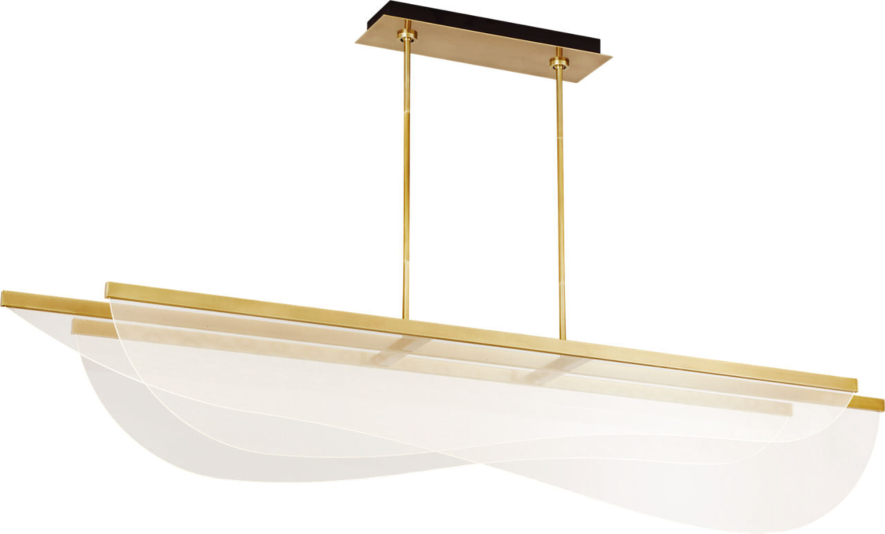 Nyra 72 Linear Suspension plated brass 3000K 90 CRI integrated led 90 cri 3000k 120v