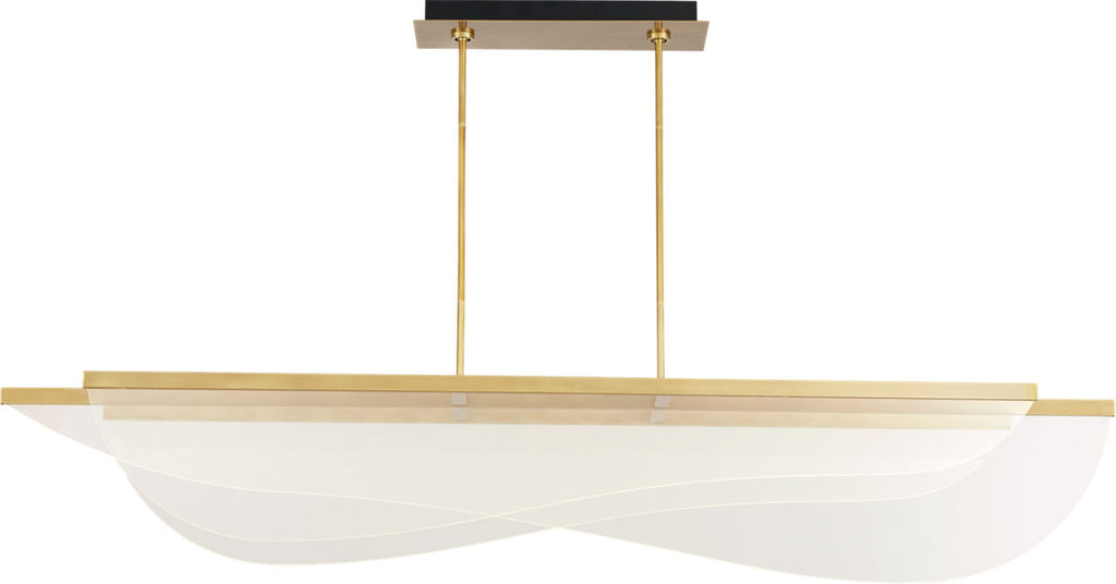Nyra 72 Linear Suspension plated brass 3000K 90 CRI integrated led 90 cri 3000k 120v