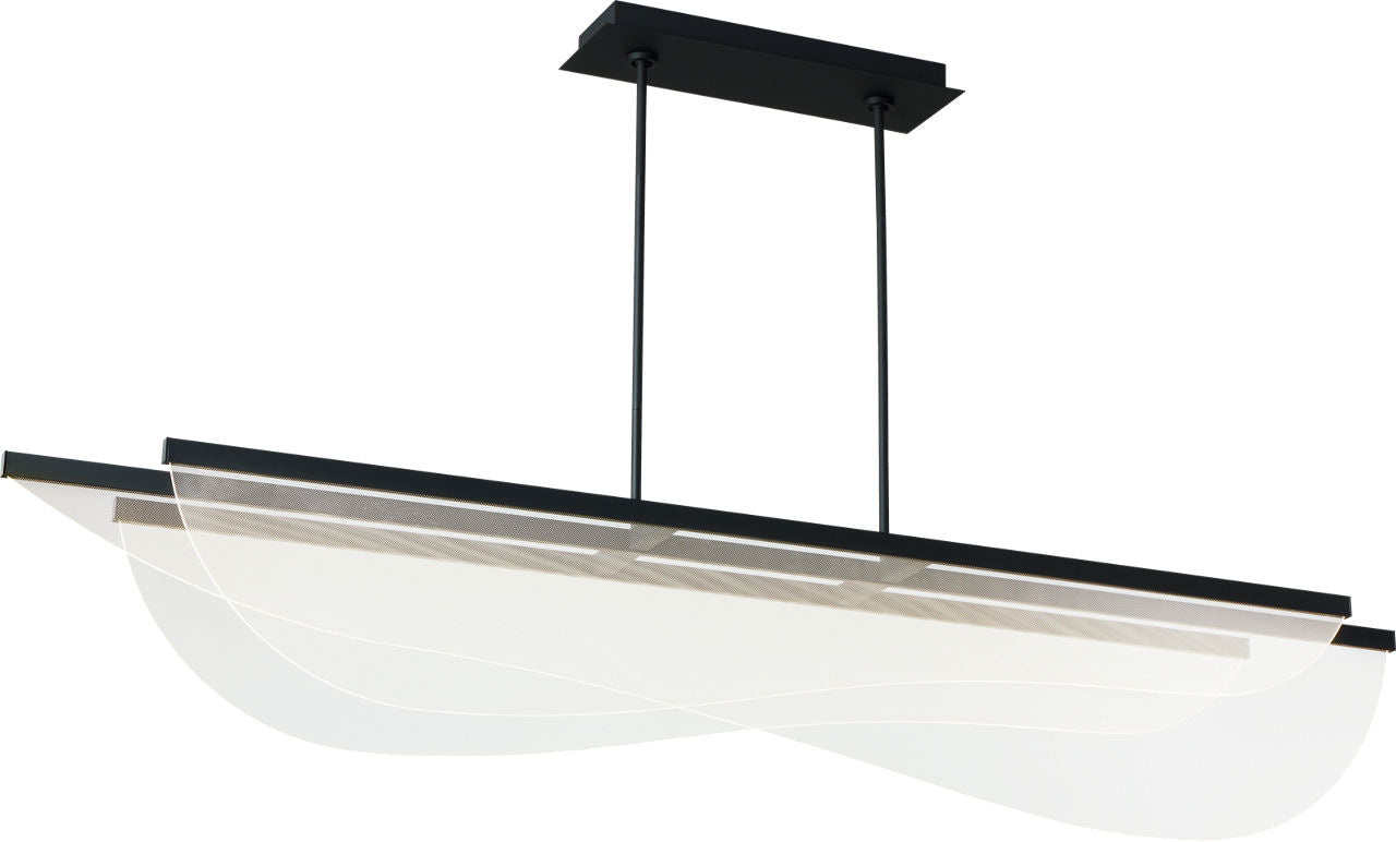 Nyra 72 Linear Suspension Nightshade Black 3000K 90 CRI integrated led 90 cri 3000k 120v