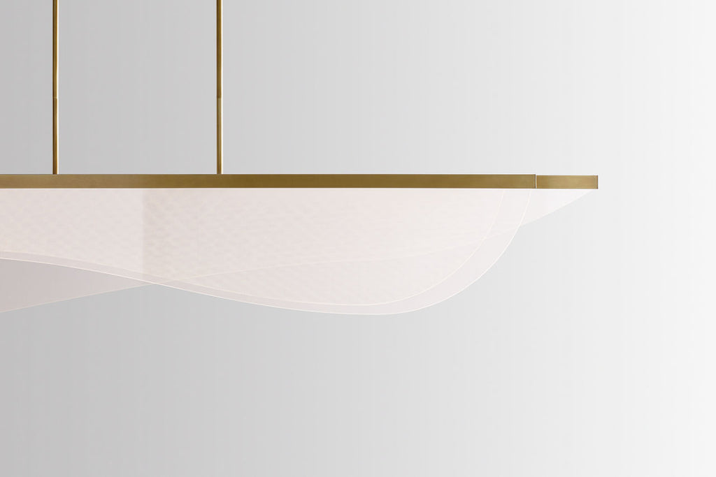 Nyra 60 Linear Suspension Plated Brass 3500K 90 CRI integrated led 90 cri 3500k 120v